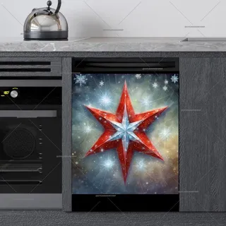 Preview of Beautiful Christmas Star magnet.