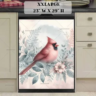 Preview of Boho Summer Cardinal magnet in XX Large size.