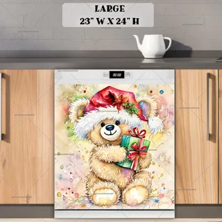 Preview of Santa Teddy Bear magnet in Large size.