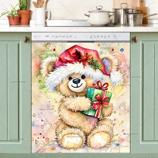 Preview of Santa Teddy Bear magnet.