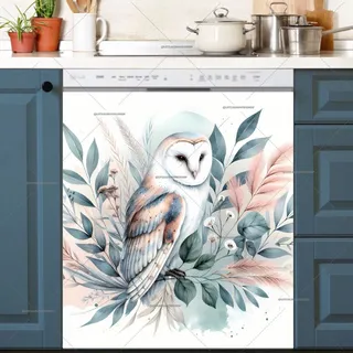 Preview of Beautiful Boho Owl magnet.