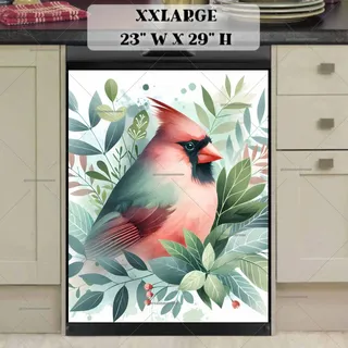 Preview of Pretty Boho Cardinal magnet in XX Large size.