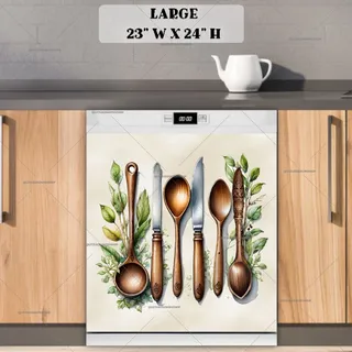 Preview of Vintage Farmhouse Utensils magnet in Large size.