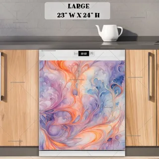 Preview of Abstract Colorful Design magnet in Large size.