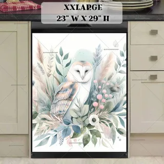 Preview of Beautiful Boho Owl magnet in XX Large size.