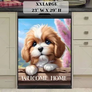 Preview of Welcome Home Puppy magnet in XX Large size.