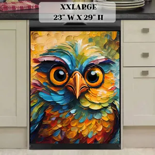 Preview of Colorful Silly Owl magnet in XX Large size.