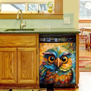 Preview of Colorful Silly Owl magnet.