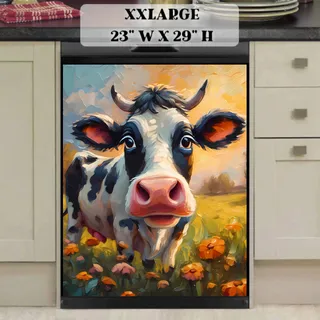 Preview of Cute Cow in the Meadow magnet in XX Large size.