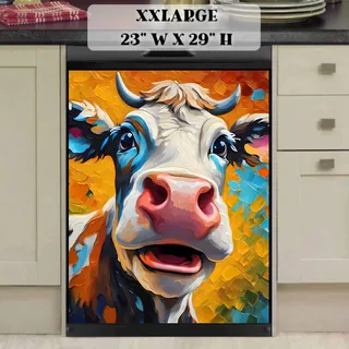 Preview of Pretty Cow Painting magnet in XX Large size.