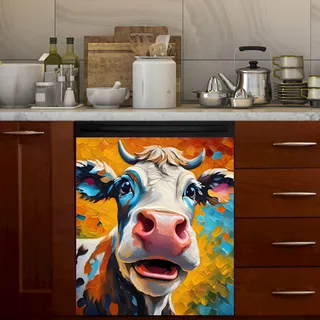 Preview of Pretty Cow Painting magnet.