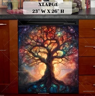 Preview of Sunset Tree of Life magnet in Extra Large size.