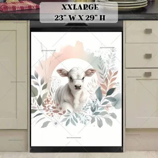 Preview of Bohemian Baby Cow magnet in XX Large size.