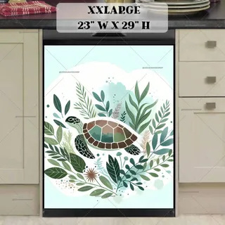 Preview of Boho Turtle in the Sea magnet in XX Large size.