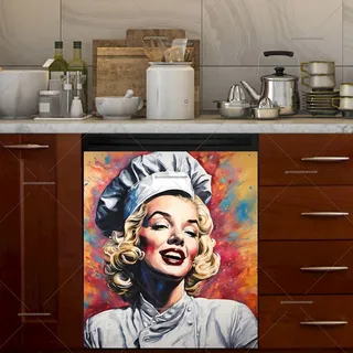 Preview of Chef Marilyn Monroe magnet.