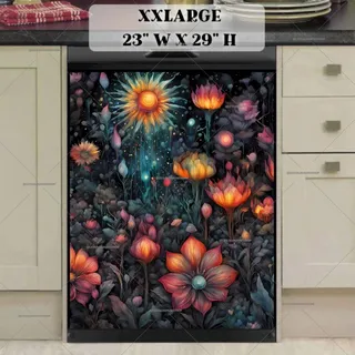 Preview of Blooming Folk Boho Garden magnet in XX Large size.