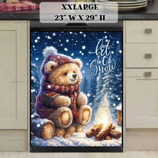 Preview of Christmas Bear Camping magnet in XX Large size.