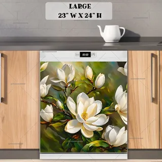 Preview of Gorgeous Magnolias magnet in Large size.