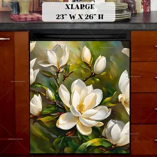 Preview of Gorgeous Magnolias magnet in Extra Large size.