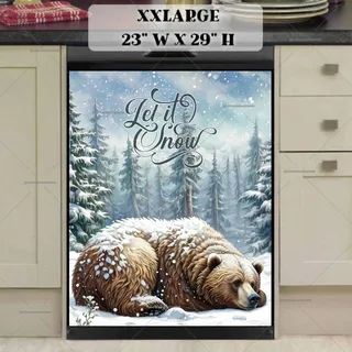 Preview of Winter Bear in the Snow magnet in XX Large size.