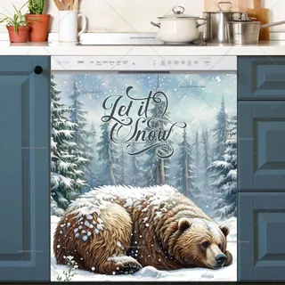 Preview of Winter Bear in the Snow magnet.