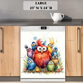 Preview of Googly Eyed Birds magnet in Large size.