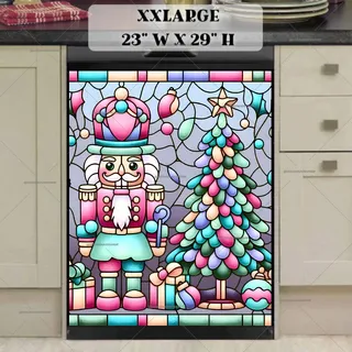 Preview of Stained Glass Pastel Nutcracker magnet in XX Large size.