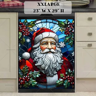 Preview of Stained Glass Santa Claus magnet in XX Large size.