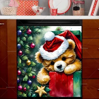 Preview of Teddy Bear in the Gift Box magnet.