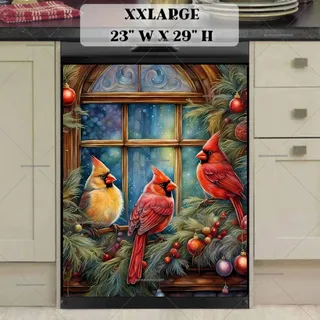 Preview of Beautiful Cardinals at the Window magnet in XX Large size.