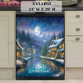 Preview of Winter Wonderland Village magnet in XX Large size.