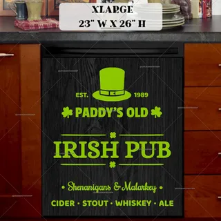 Preview of Irish Pub Sign magnet in Extra Large size.