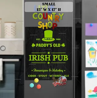 Preview of Irish Pub Sign magnet in Small size.