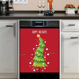 Preview of Whimsical Christmas Tree magnet.