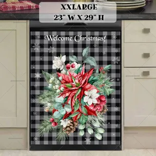 Preview of Farmhouse Christmas Bouquet magnet in XX Large size.