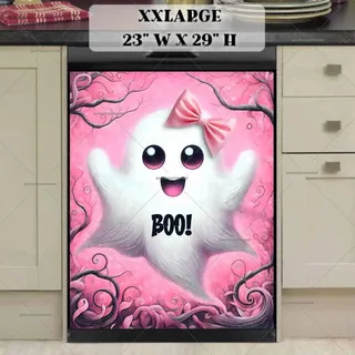 Preview of Cute Halloween Ghost Girl magnet in XX Large size.