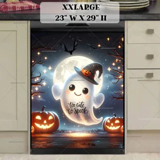 Preview of Too Cute to Spook Ghost magnet in XX Large size.