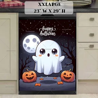 Preview of Happy Halloween Ghost magnet in XX Large size.