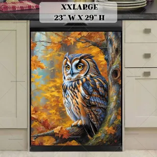 Preview of Beautiful Owl in the Autumn Forest magnet in XX Large size.