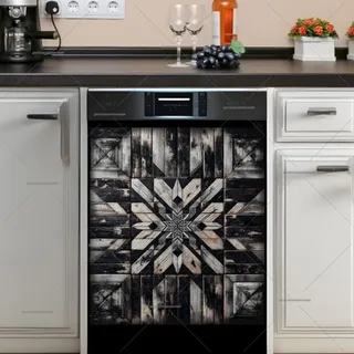 Preview of Farmhouse Barn Wood Quilt Tiles magnet.