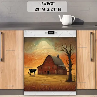 Preview of Prim Country Farmhouse magnet in Large size.