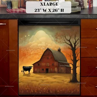 Preview of Prim Country Farmhouse magnet in Extra Large size.