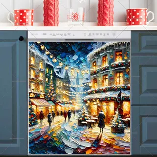 Preview of Christmas Evening in the City magnet.