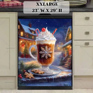 Preview of A Cup of Christmas Hot Chocolate magnet in XX Large size.