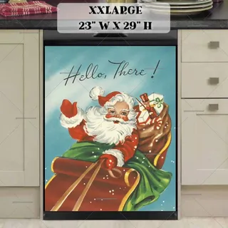 Preview of Vintage Santa on the Sleight magnet in XX Large size.