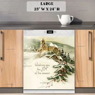 Preview of Vintage Christmas Blessing magnet in Large size.