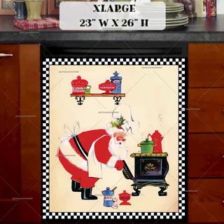 Preview of Santa Claus Bakery magnet in Extra Large size.