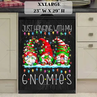 Preview of Festive Christmas Gnomes magnet in XX Large size.