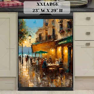 Preview of Seaside Cafe in France magnet in XX Large size.