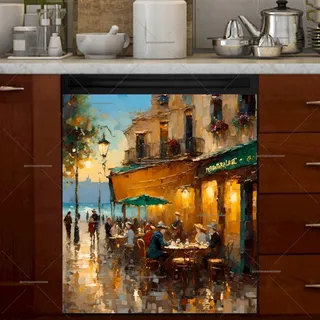 Preview of Seaside Cafe in France magnet.